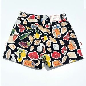 Lisa Says Gah Evan Short Size 8 in Italian Summer Black